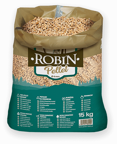 worek pelletu opałowego Robin do kupienia w Strzelcach Krajeńskich lub sklepie internetowym